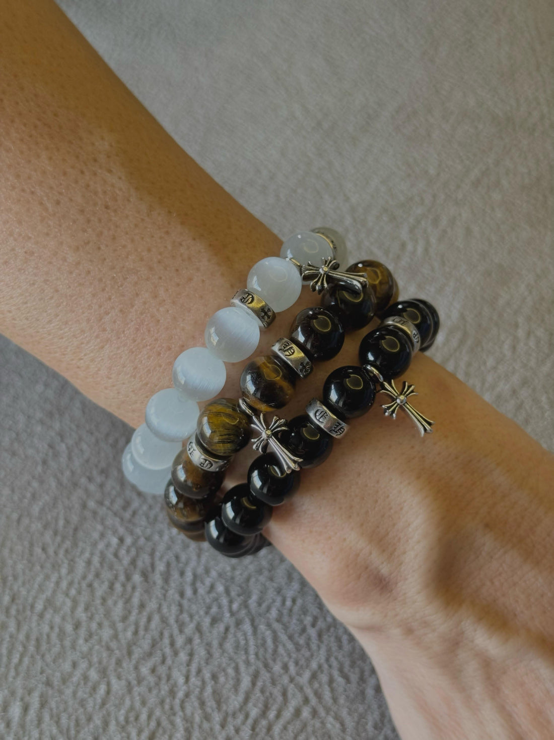 Cross stones bracelets