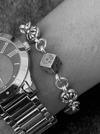 DICE AND CROSSBALL BRACELET