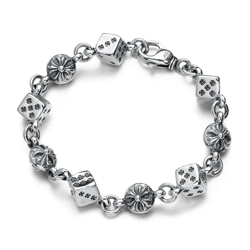 DICE AND CROSSBALL BRACELET