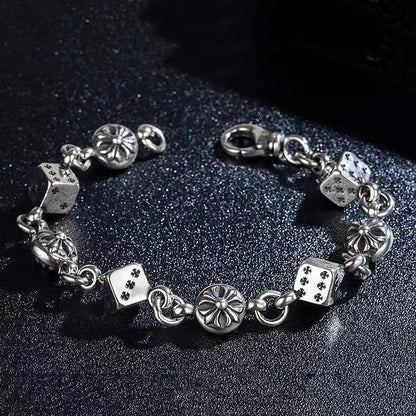 DICE AND CROSSBALL BRACELET