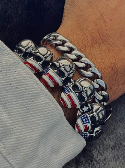 AMERICAN SKULL BRACELET