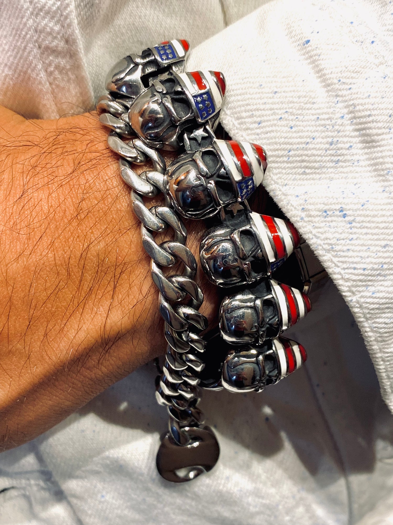 AMERICAN SKULL BRACELET