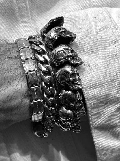 SPIRAL SKULLS BRACELET