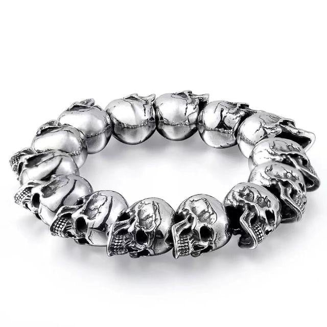 SPIRAL SKULLS BRACELET